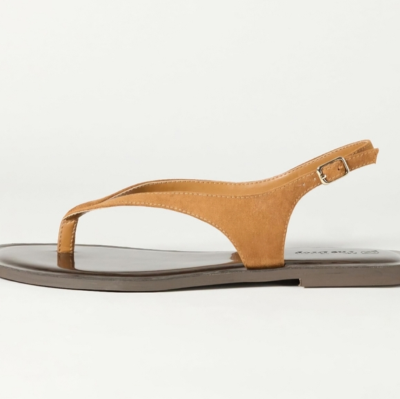 The Drop Cognac Microsuede (Cinda) Size 9 - Picture 3 of 5